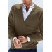 Men's Solid Color Slim Fit Long Sleeve V-Neck Knit Sweater