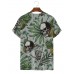 Men's Hawaiian Pineapple Skull Casual Short Sleeve T-Shirt