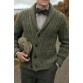 Men's Single Breasted Twisted Cardigan Sweater