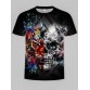 Party Halloween Clown Print Multicolor Men T-shirt