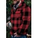 Men's winter autumn plaid double-sided plush Pullover