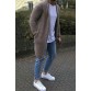 Men's Sweater Long-sleeved Cardigan Solid Color Sweater